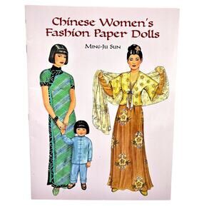 Chinese Womens Fashion Paper Dolls Book Traditional Dress Dynasties Ming-Ju Sun